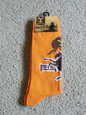Official Yellowstone TV Series Logo Crew Socks